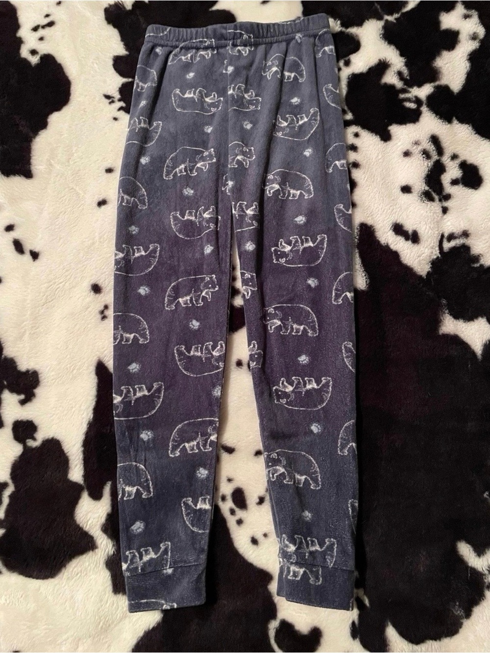 Le Top Bebe Bear Fuzzy Toddler Pajama Pants Size 4T